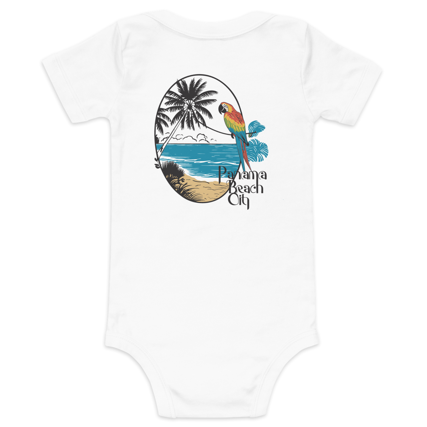 Parrot Perch: Panama City Beach Baby One-Piece
