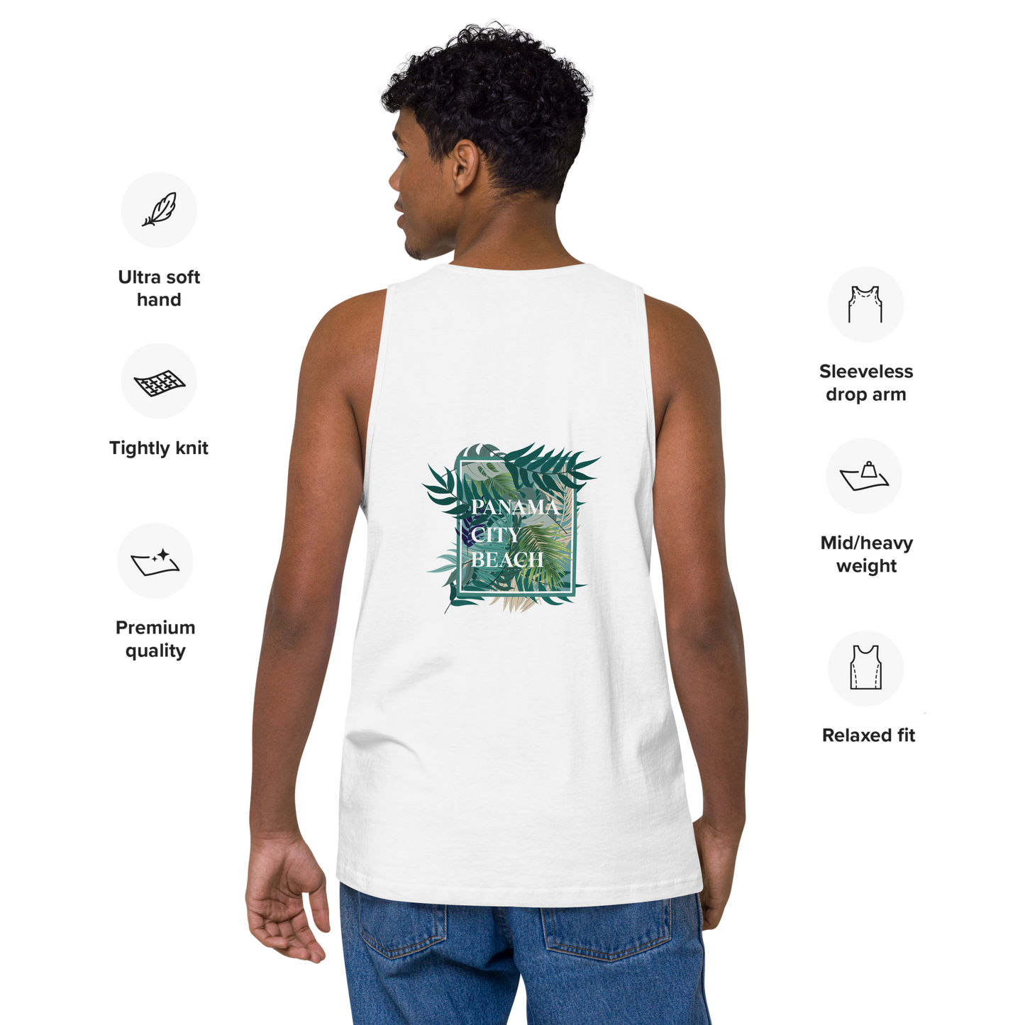 Tropical Canopy: I Love PCB Men’s Premium Tank top