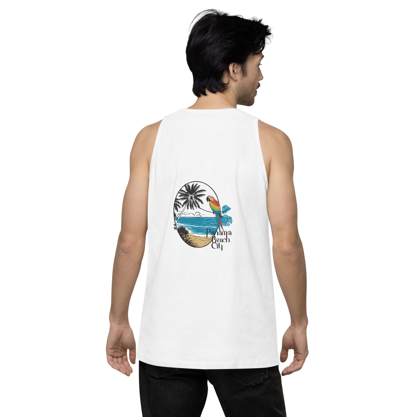 Parrot Perch: I Love PCB Men’s Premium Tank Top