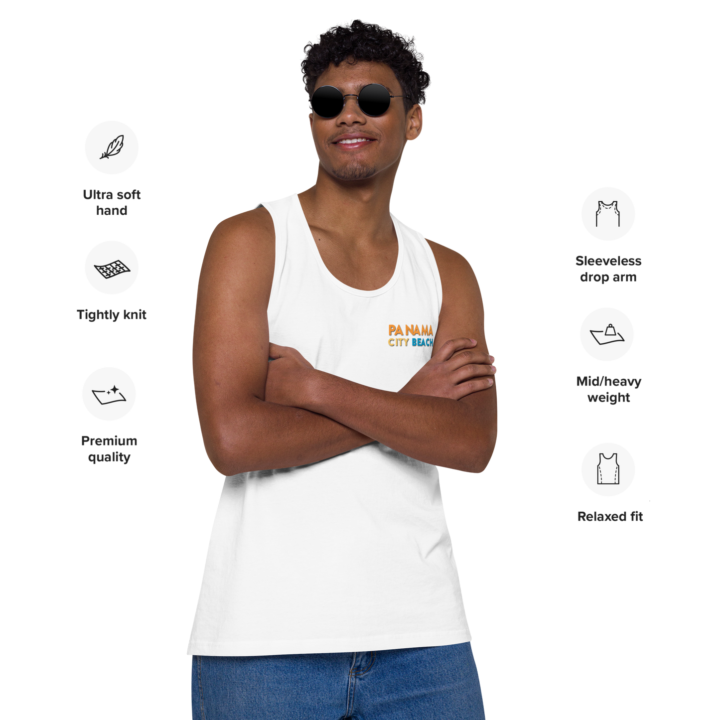 Tropical Canopy: Panama City Beach Men’s Premium Tank top