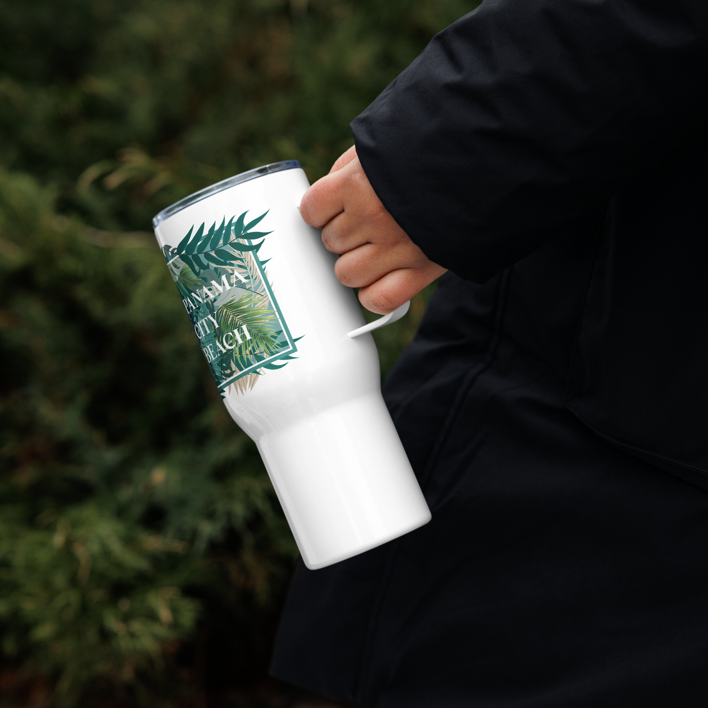 Tropical Canopy: Panama City Beach Travel Mug