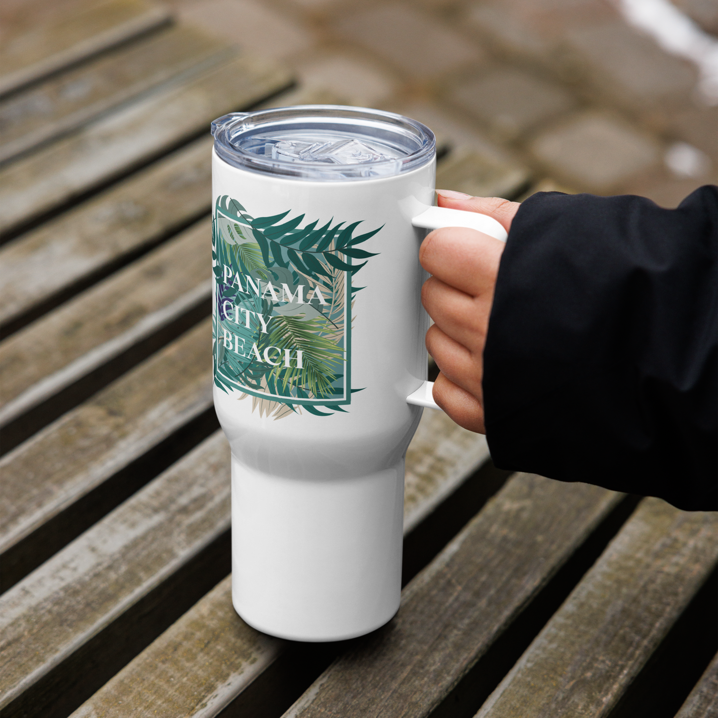 Tropical Canopy: Panama City Beach Travel Mug