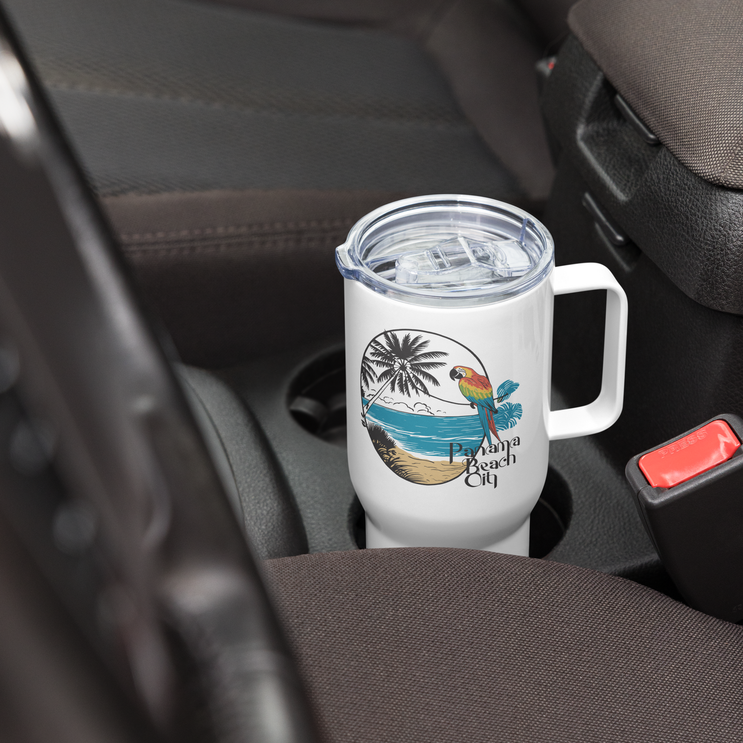 Parrot Perch: Panama City Beach Travel Mug