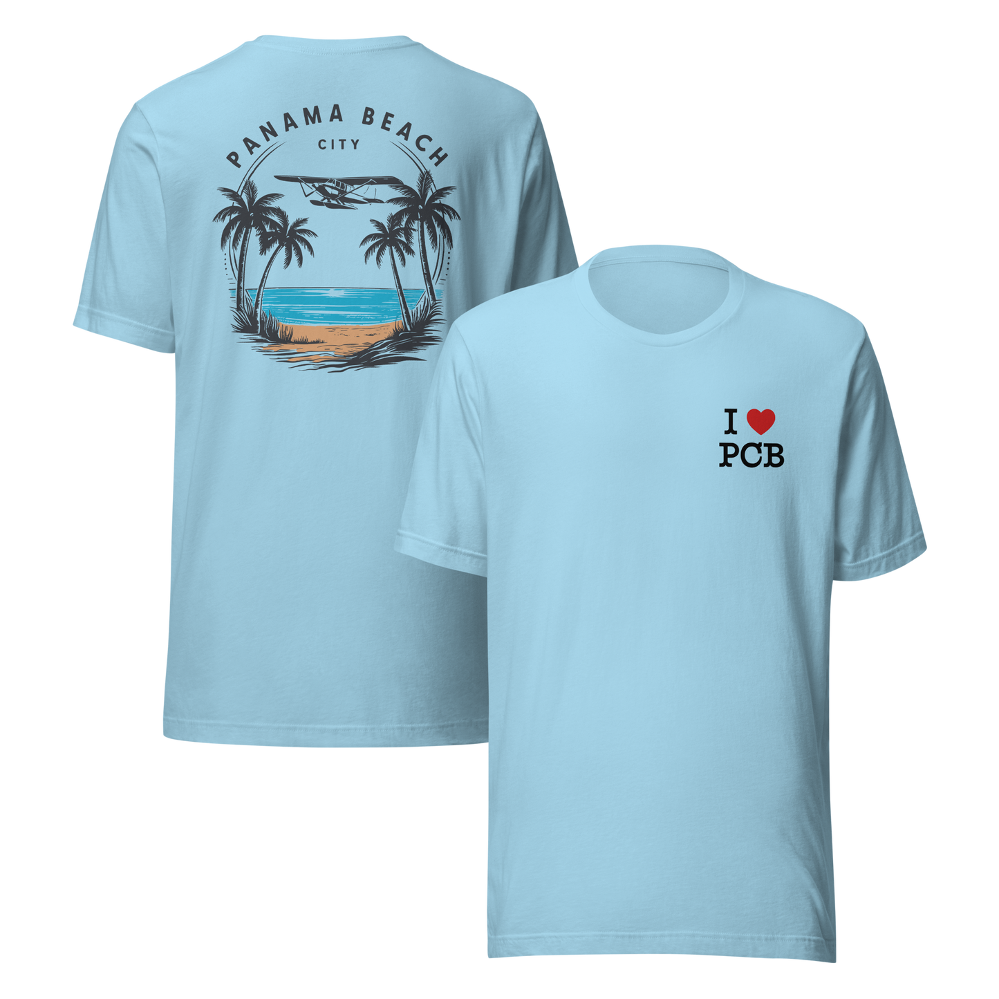 Skyline to Shoreline: I Love PCB Unisex Tee