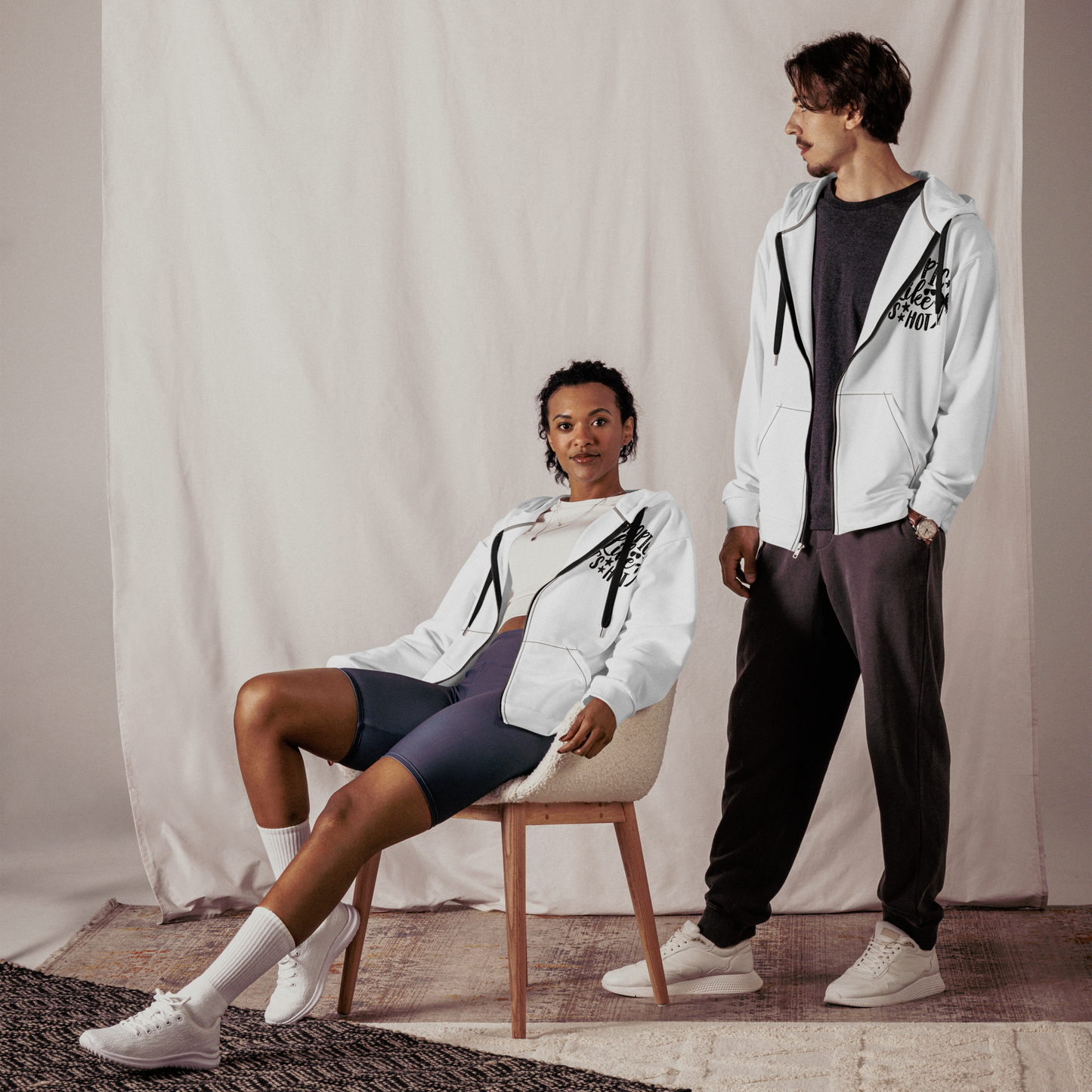 Tropic Lilee Unisex Zip Hoodie