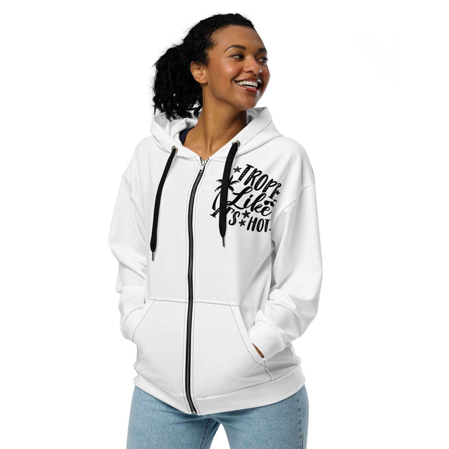 Tropic Lilee Unisex Zip Hoodie