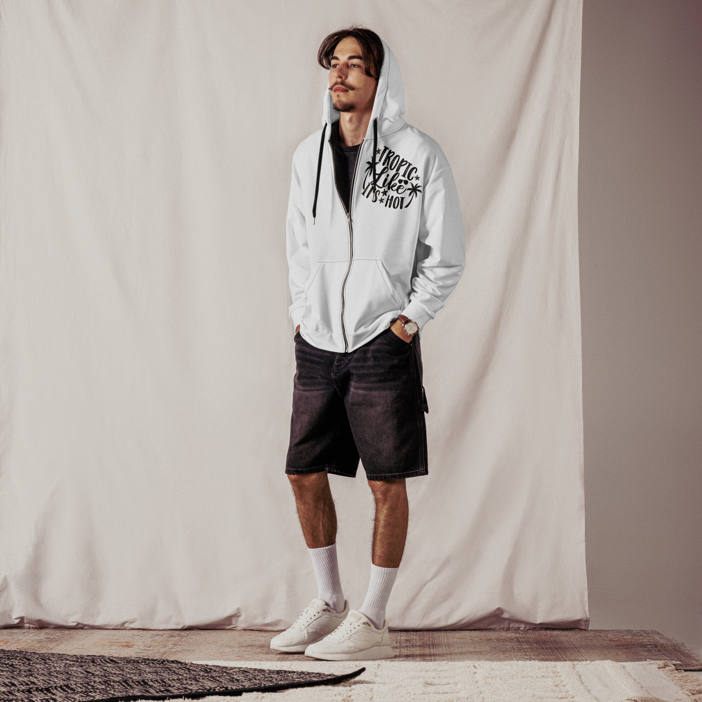 Tropic Lilee Unisex Zip Hoodie