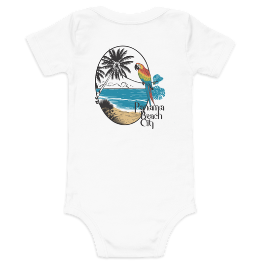 Parrot Perch: Panama City Beach Baby One-Piece