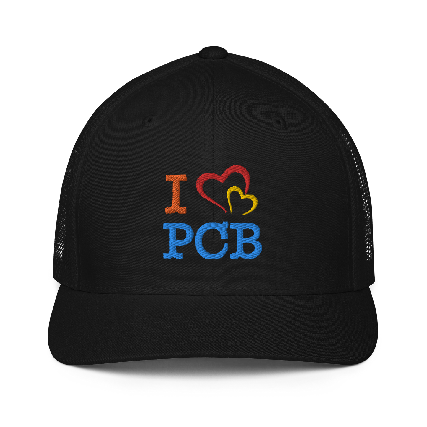 I Love PCB Closed-back Trucker Cap