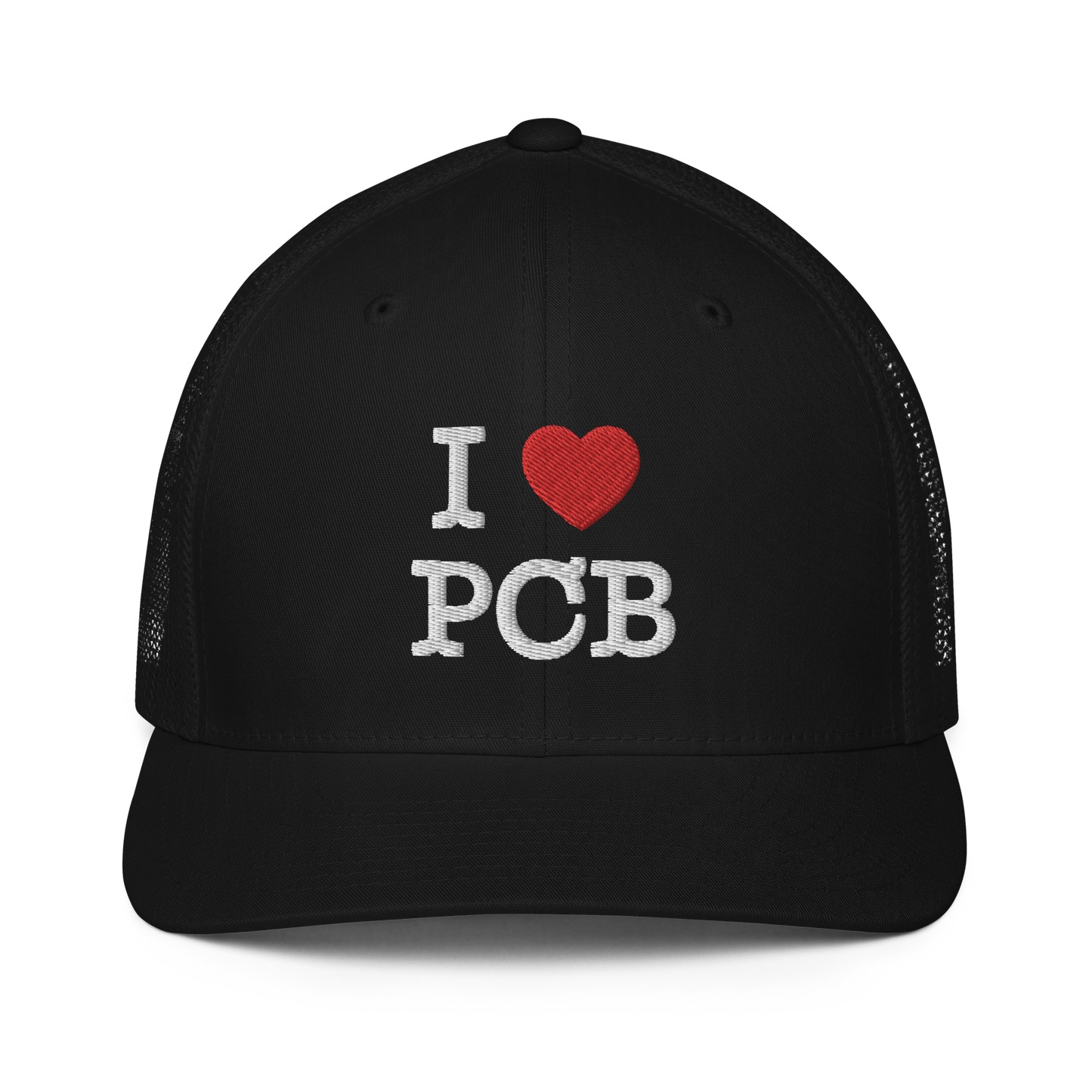 I Love PCB Closed-back Trucker Cap