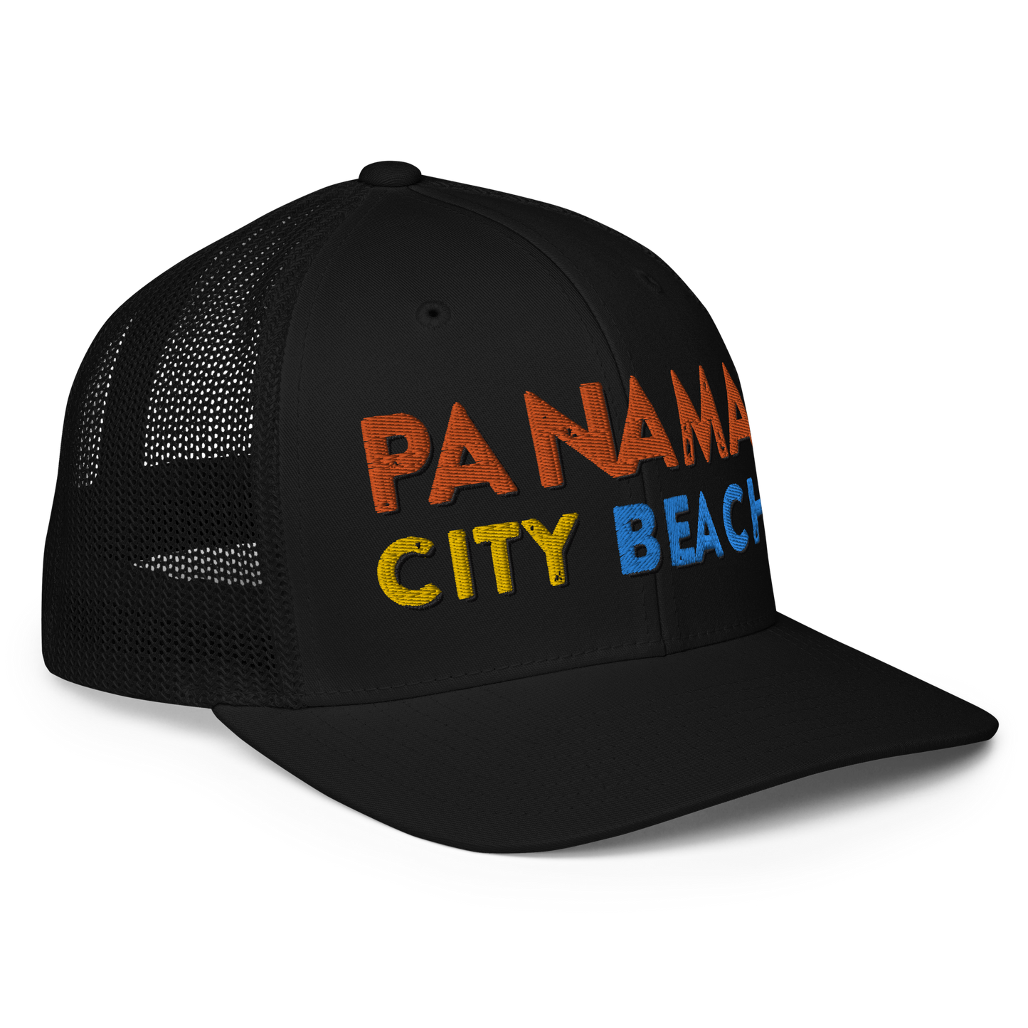 Panama City Beach Design Closed-back Trucker Cap