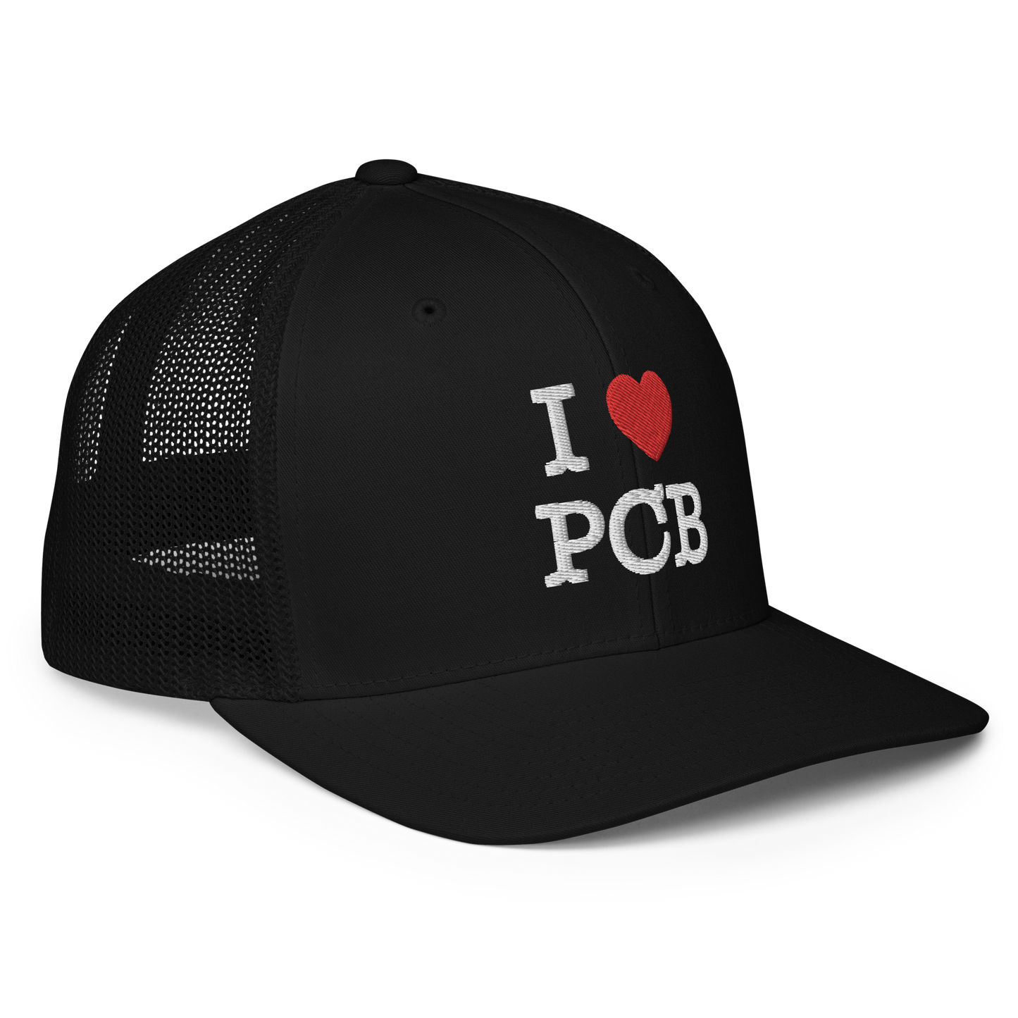 I Love PCB Closed-back Trucker Cap