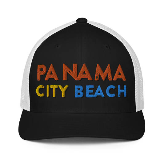 Panama City Beach Design Closed-back Trucker Cap