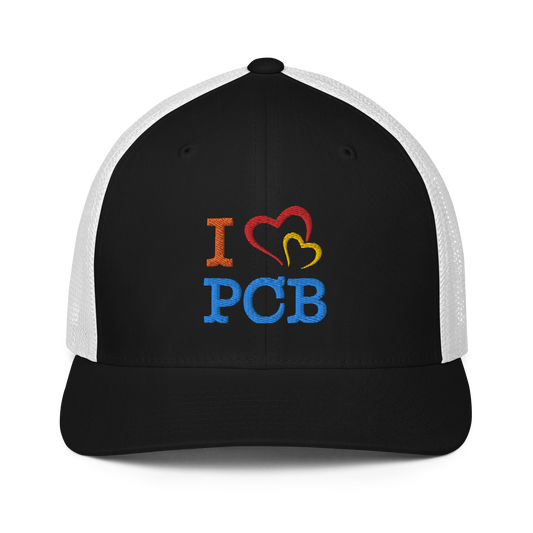 I Love PCB Closed-back Trucker Cap