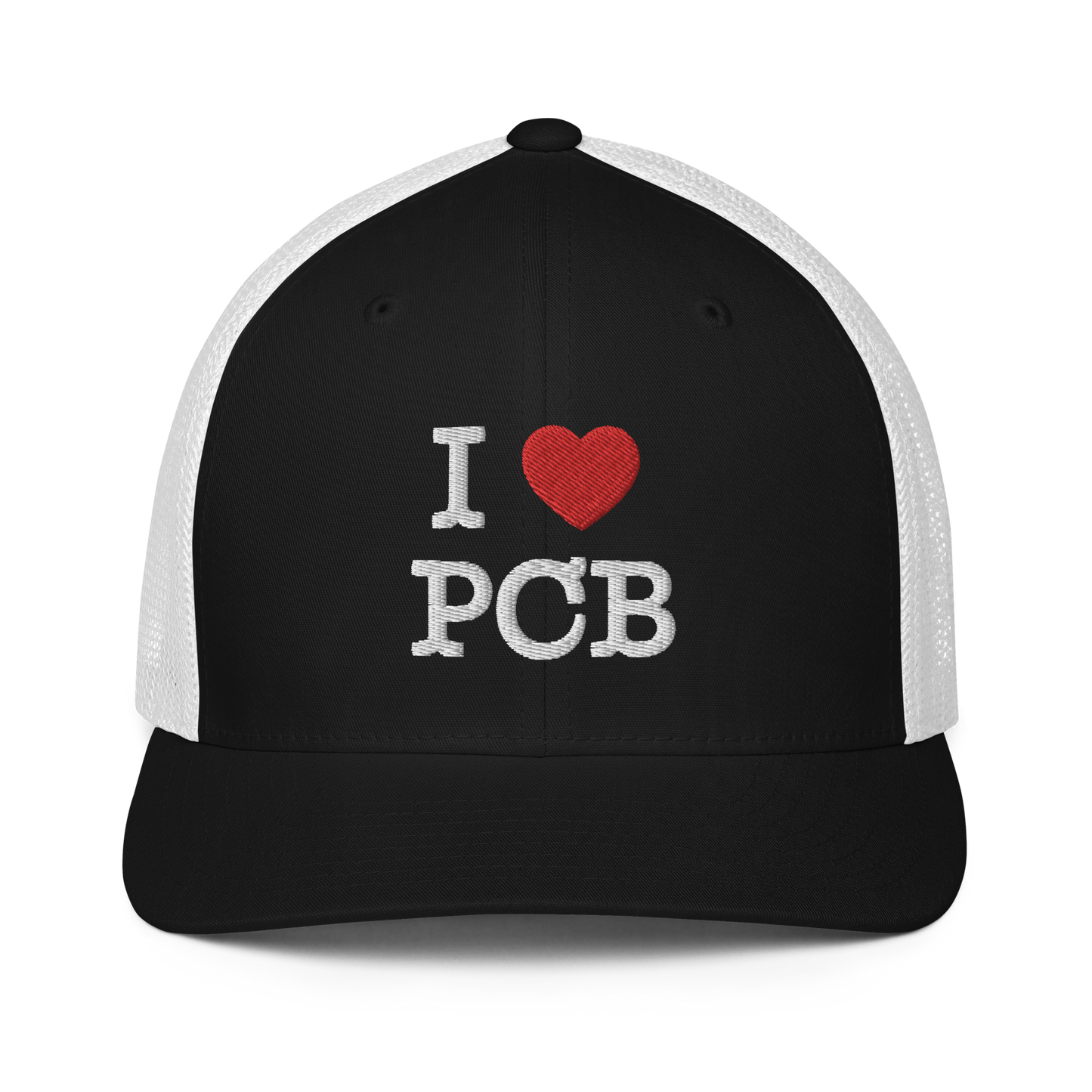 I Love PCB Closed-back Trucker Cap