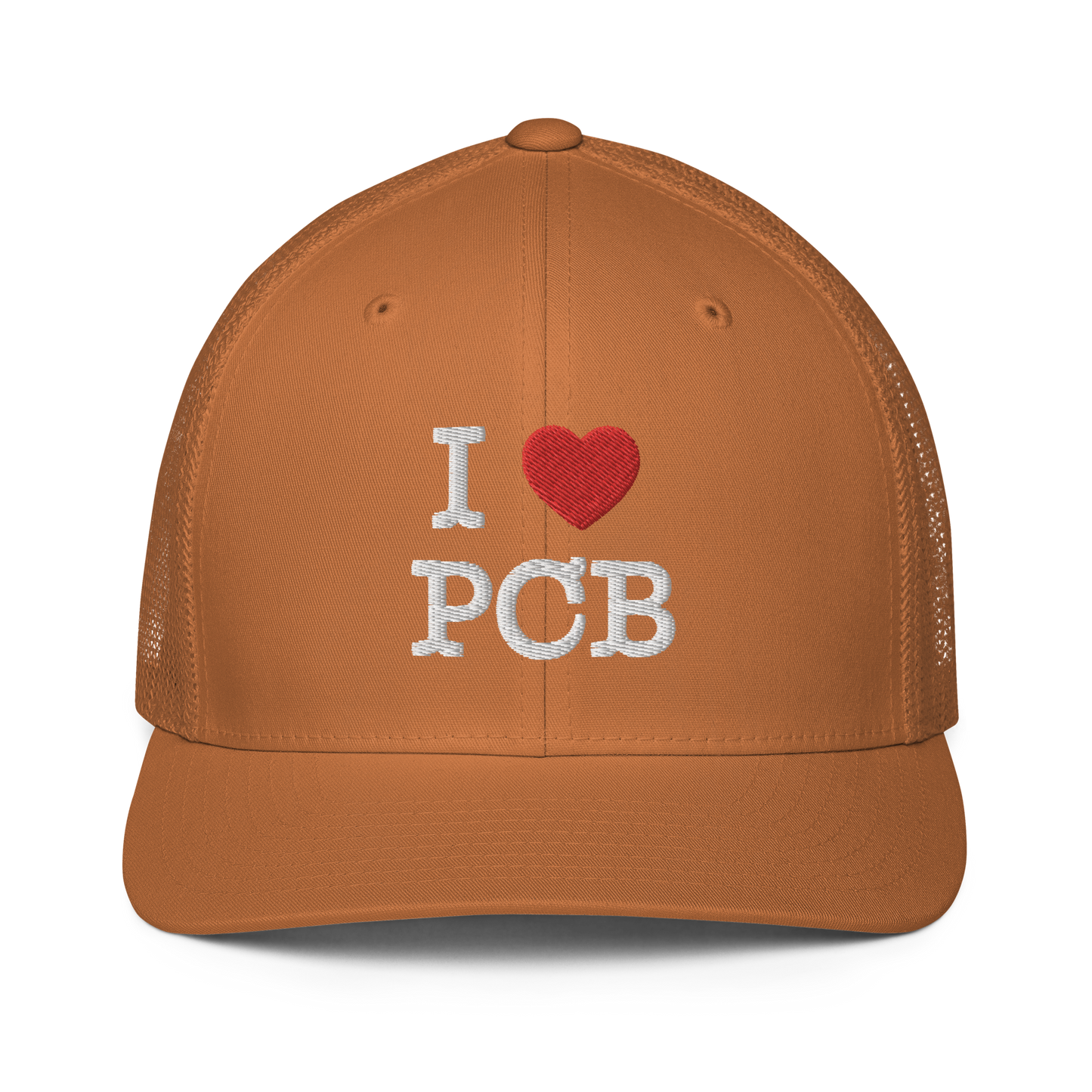 I Love PCB Closed-back Trucker Cap