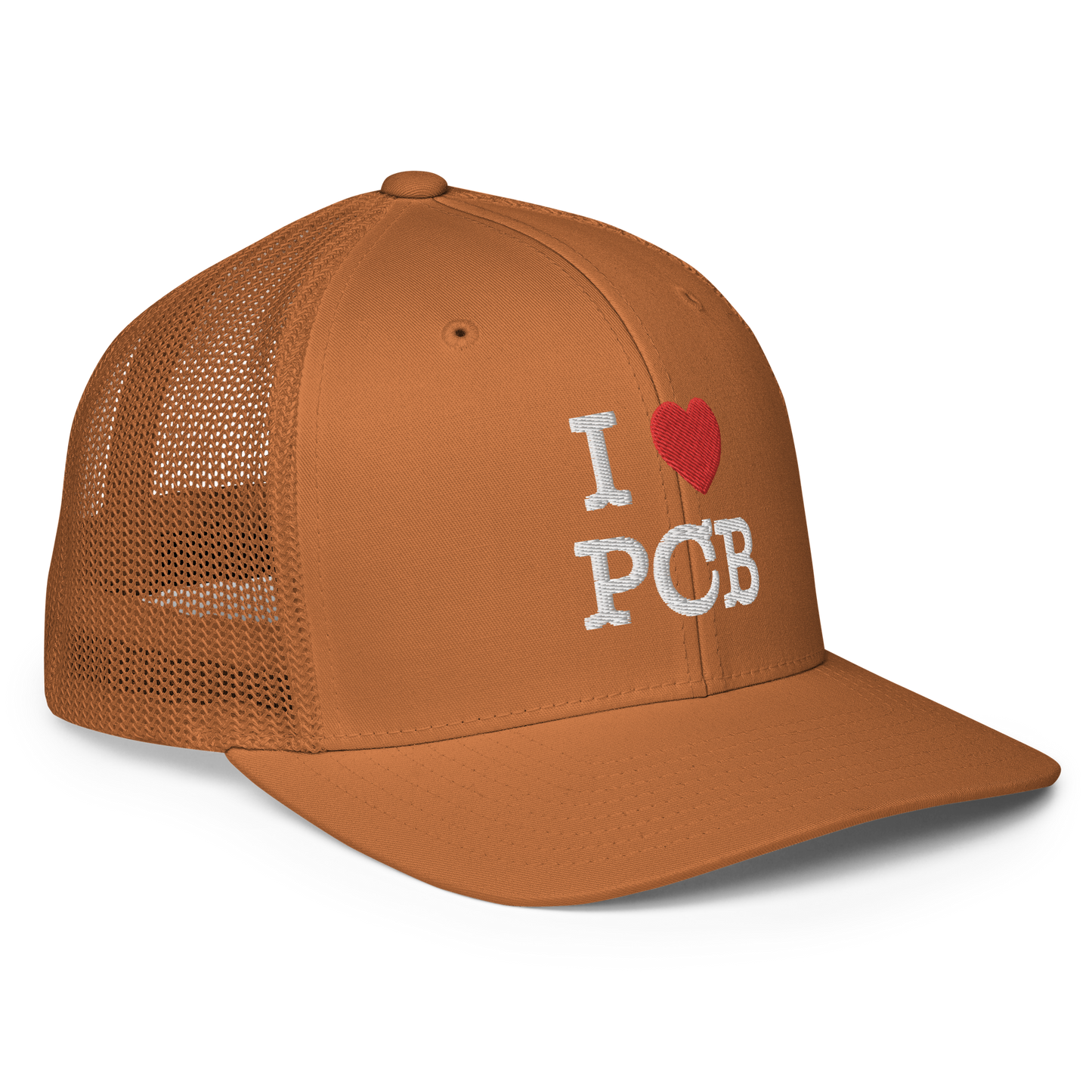 I Love PCB Closed-back Trucker Cap