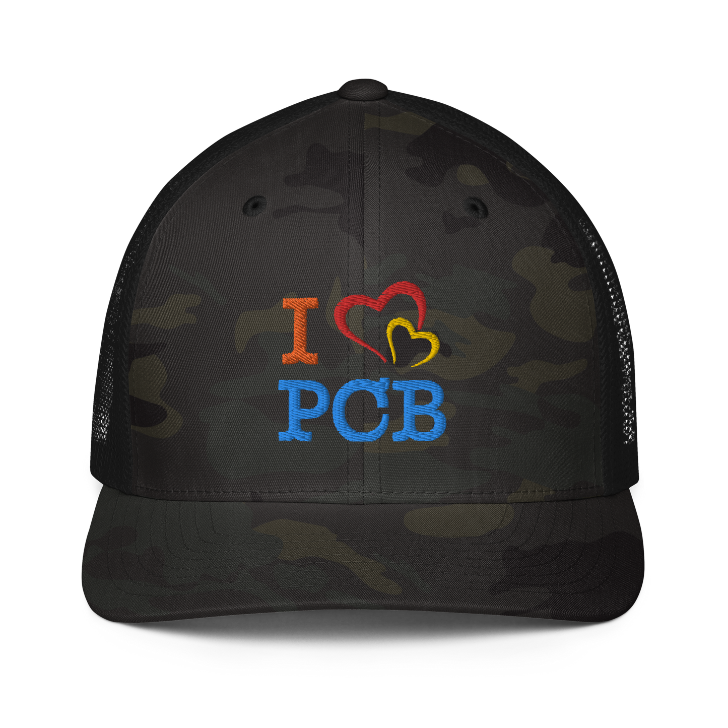 I Love PCB Closed-back Trucker Cap