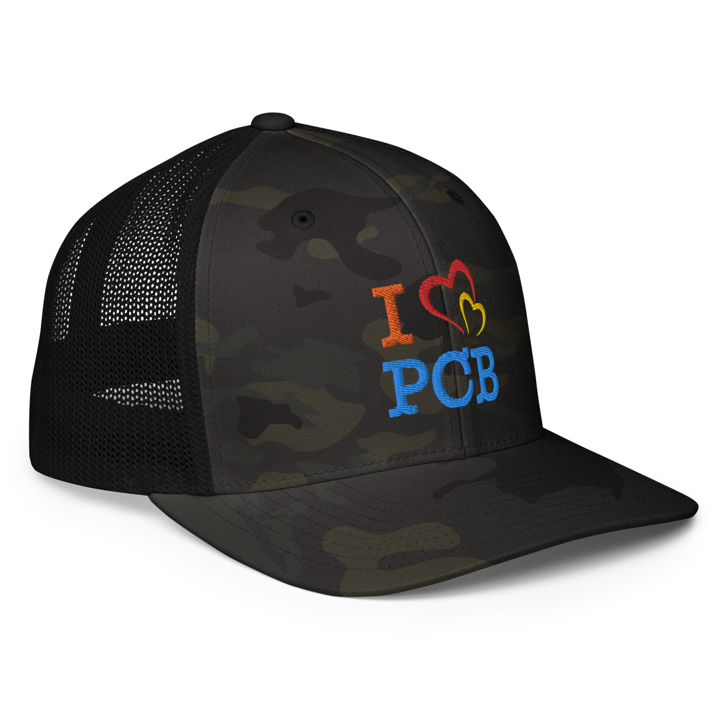 I Love PCB Closed-back Trucker Cap