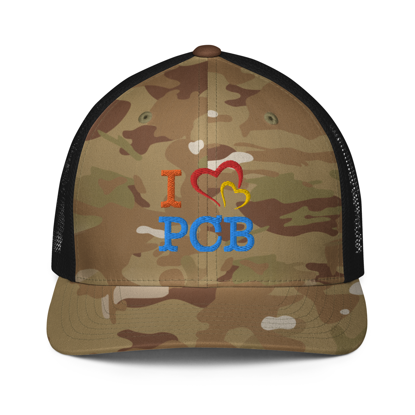 I Love PCB Closed-back Trucker Cap