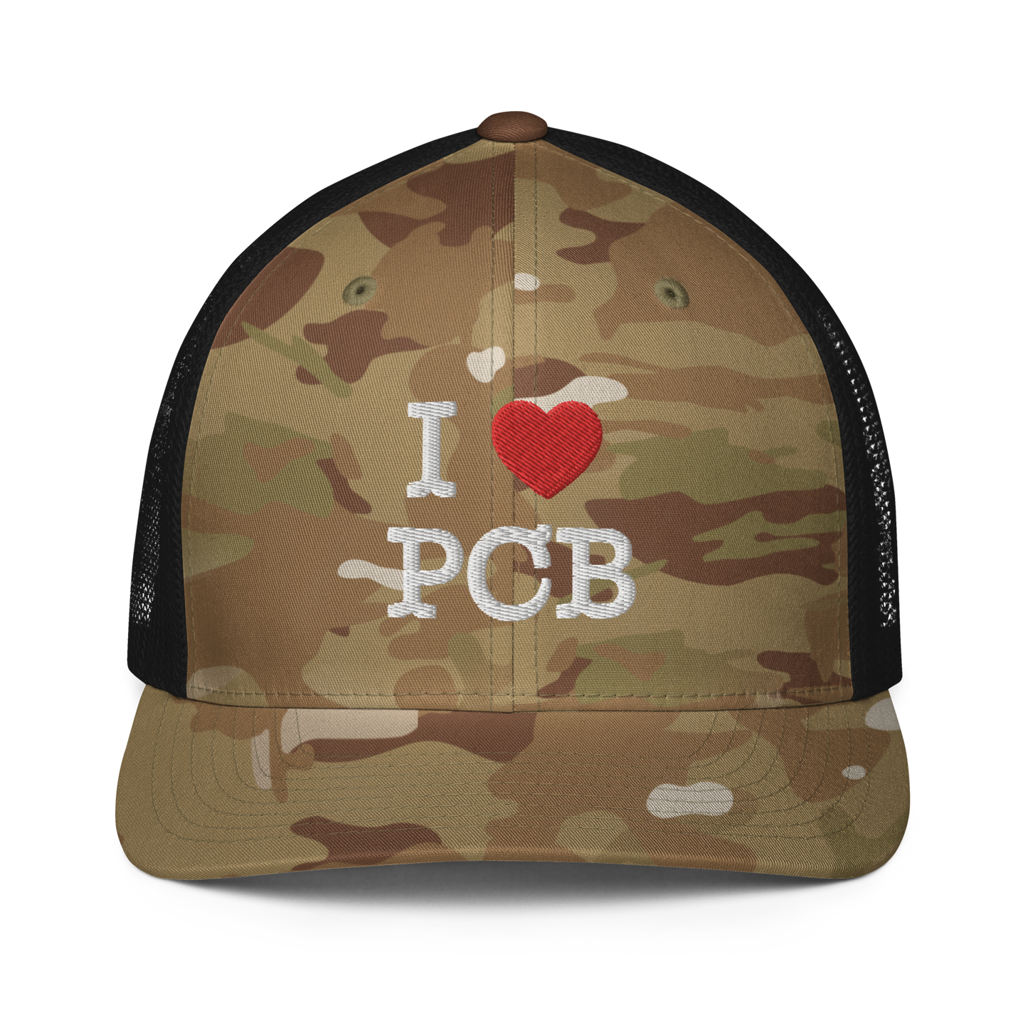 I Love PCB Closed-back Trucker Cap