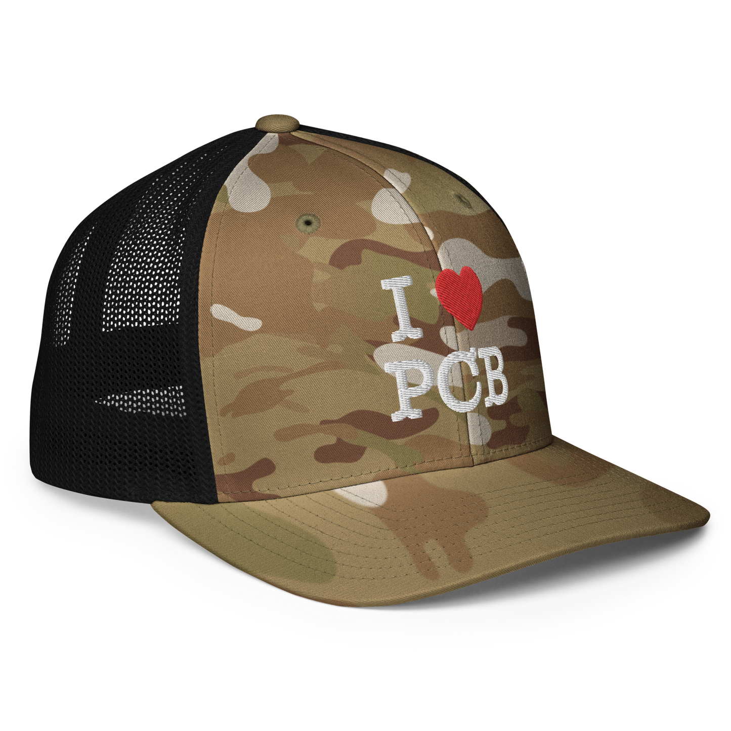 I Love PCB Closed-back Trucker Cap