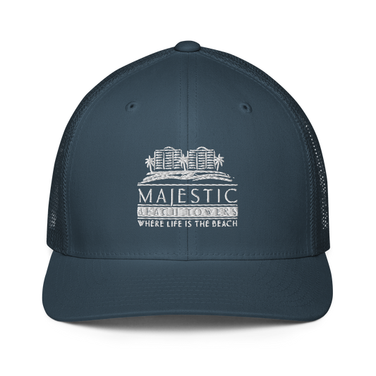 Majestic Beach Resort PCB Design Closed-back Trucker Cap