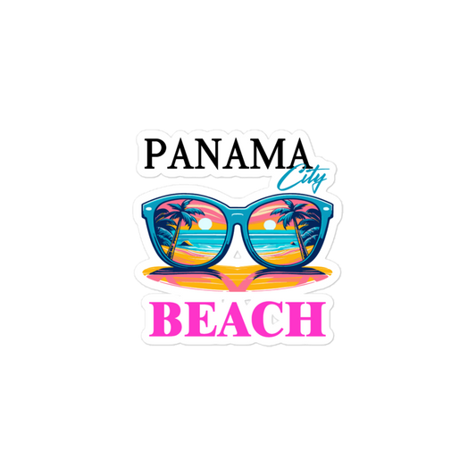 Beach Shades: Panama City Beach Bubble-free Stickers