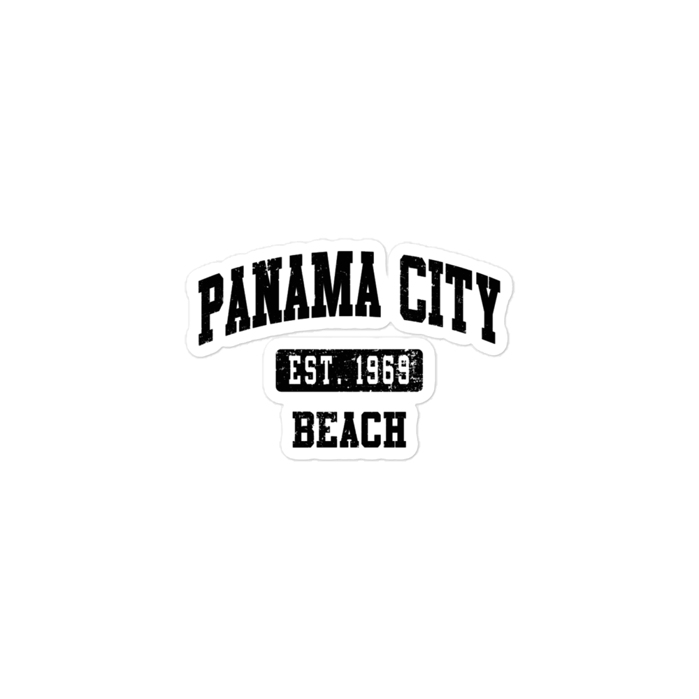 Vintage Vibes: Panama City Beach Est. 1969 Bubble-Free Stickers