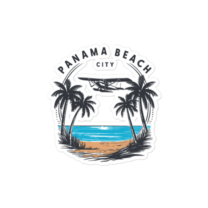 Skyline to Shoreline: Panama City Beach Bubble-Free Stickers