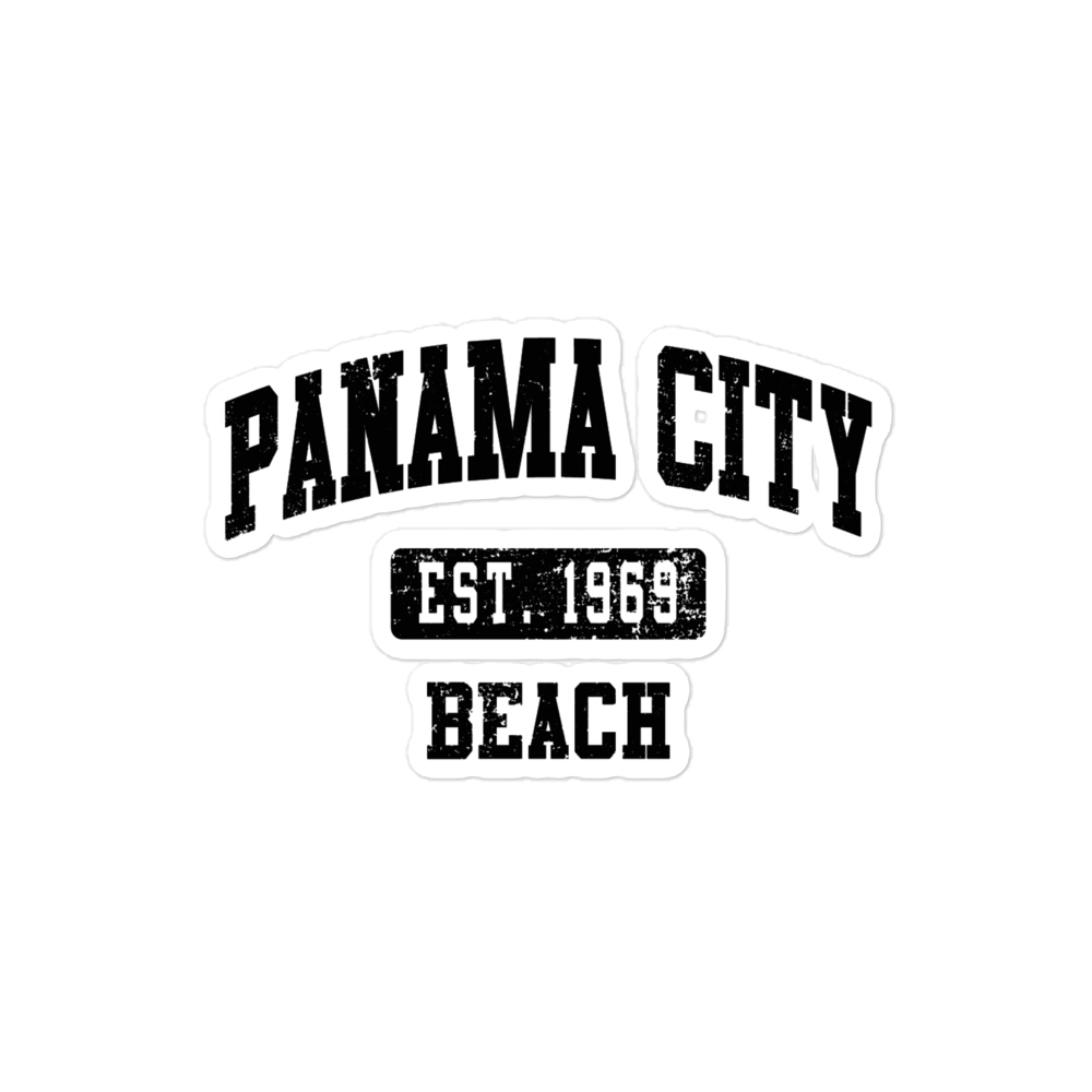 Vintage Vibes: Panama City Beach Est. 1969 Bubble-Free Stickers