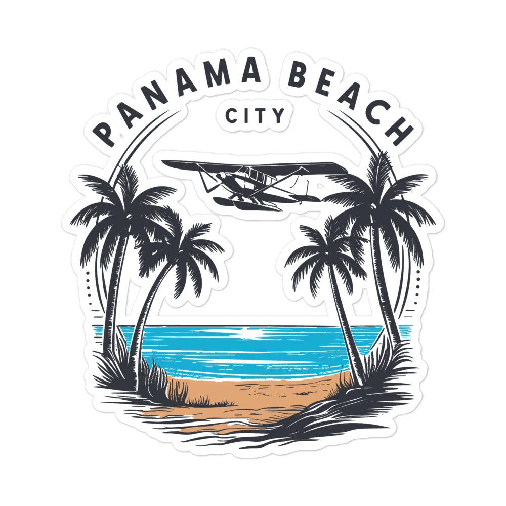 Skyline to Shoreline: Panama City Beach Bubble-Free Stickers