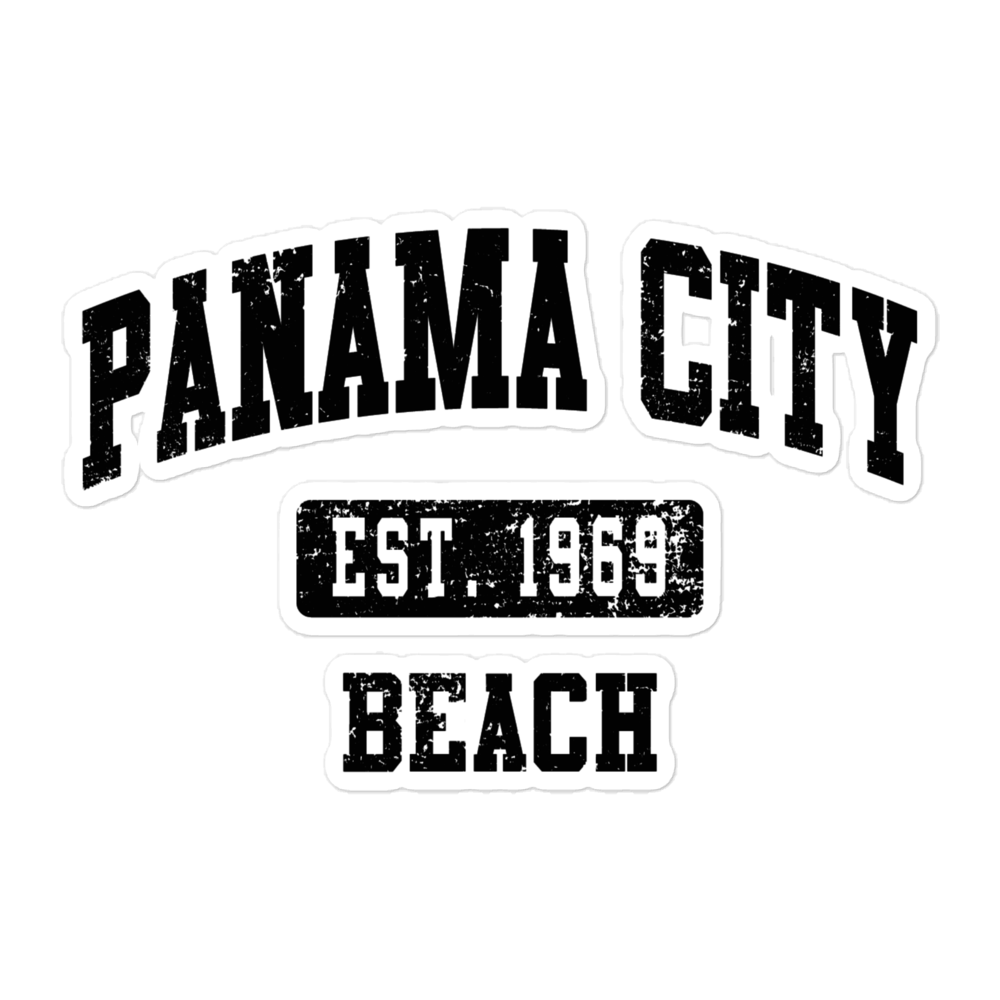 Vintage Vibes: Panama City Beach Est. 1969 Bubble-Free Stickers