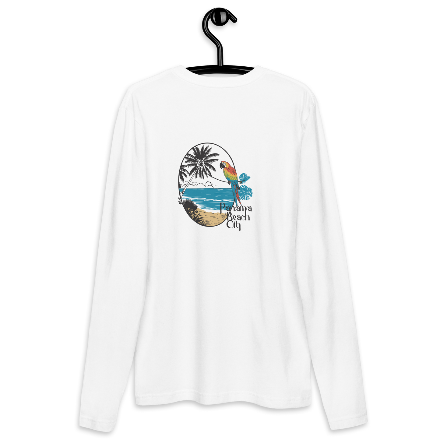 Parrot Perch: Panama City Beach Long Sleeve Fitted Crew