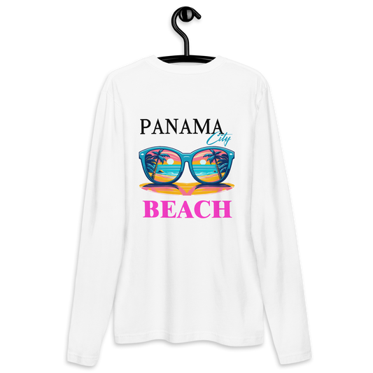 Beach View Shades: Panama City Beach Long Sleeve Crew