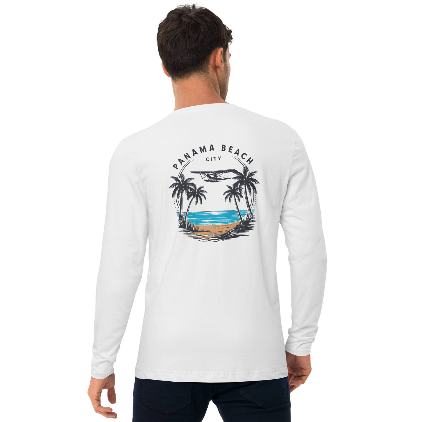 Skyline to Shoreline: I Love PCB Long Sleeve Fitted Crew