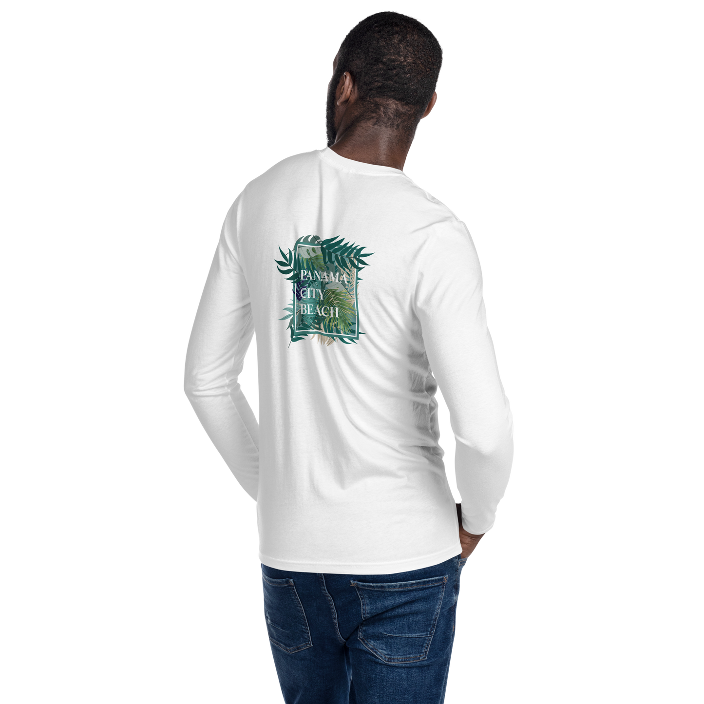 Tropical Canopy: I Love PCB Long Sleeve Fitted Crew