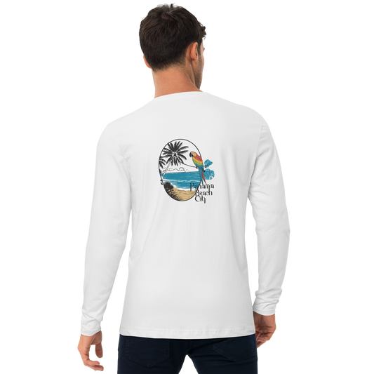 Parrot Perch: I Love PCB Long Sleeve Fitted Crew