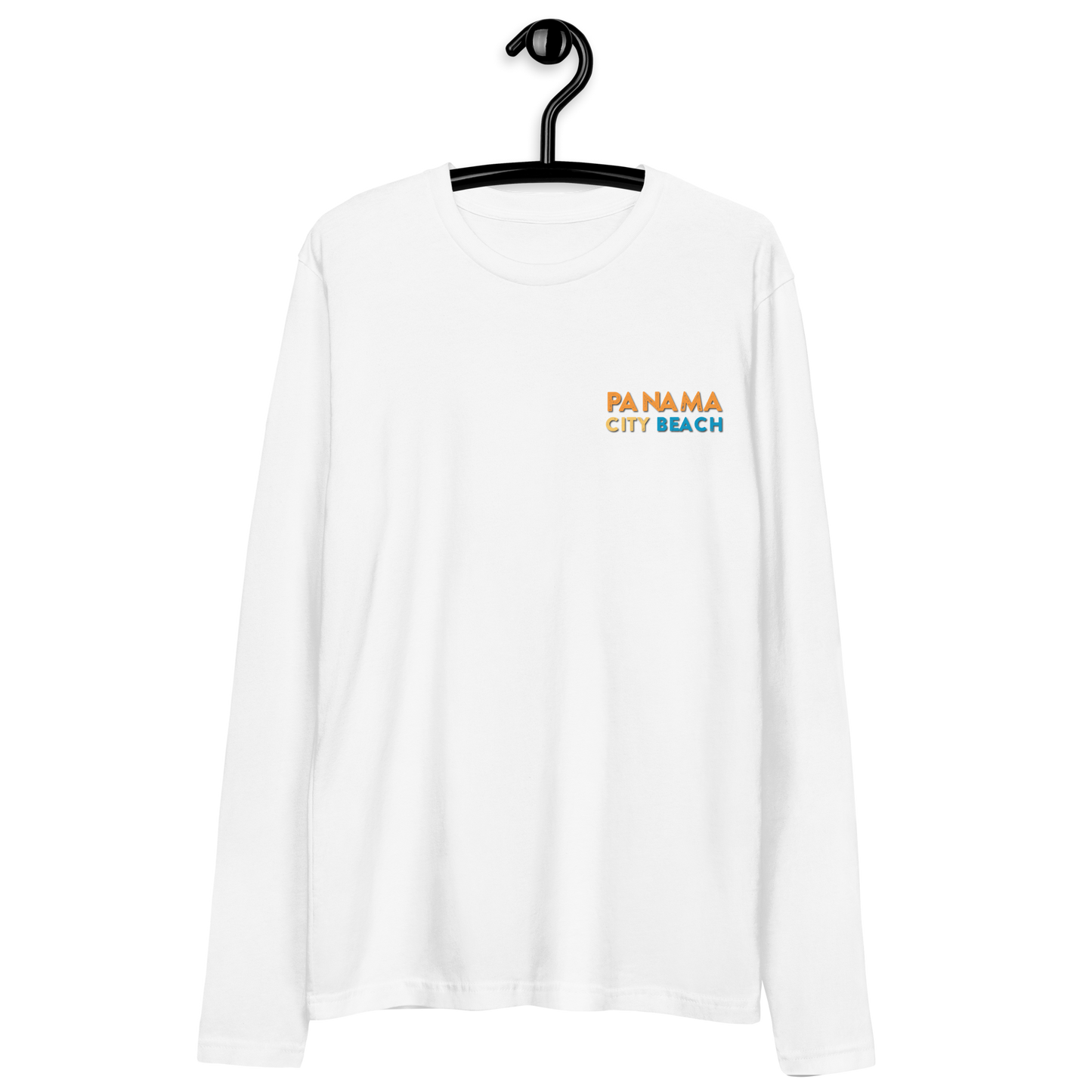 Sunset Splash: Panama City Beach Long Sleeve Fitted Crew