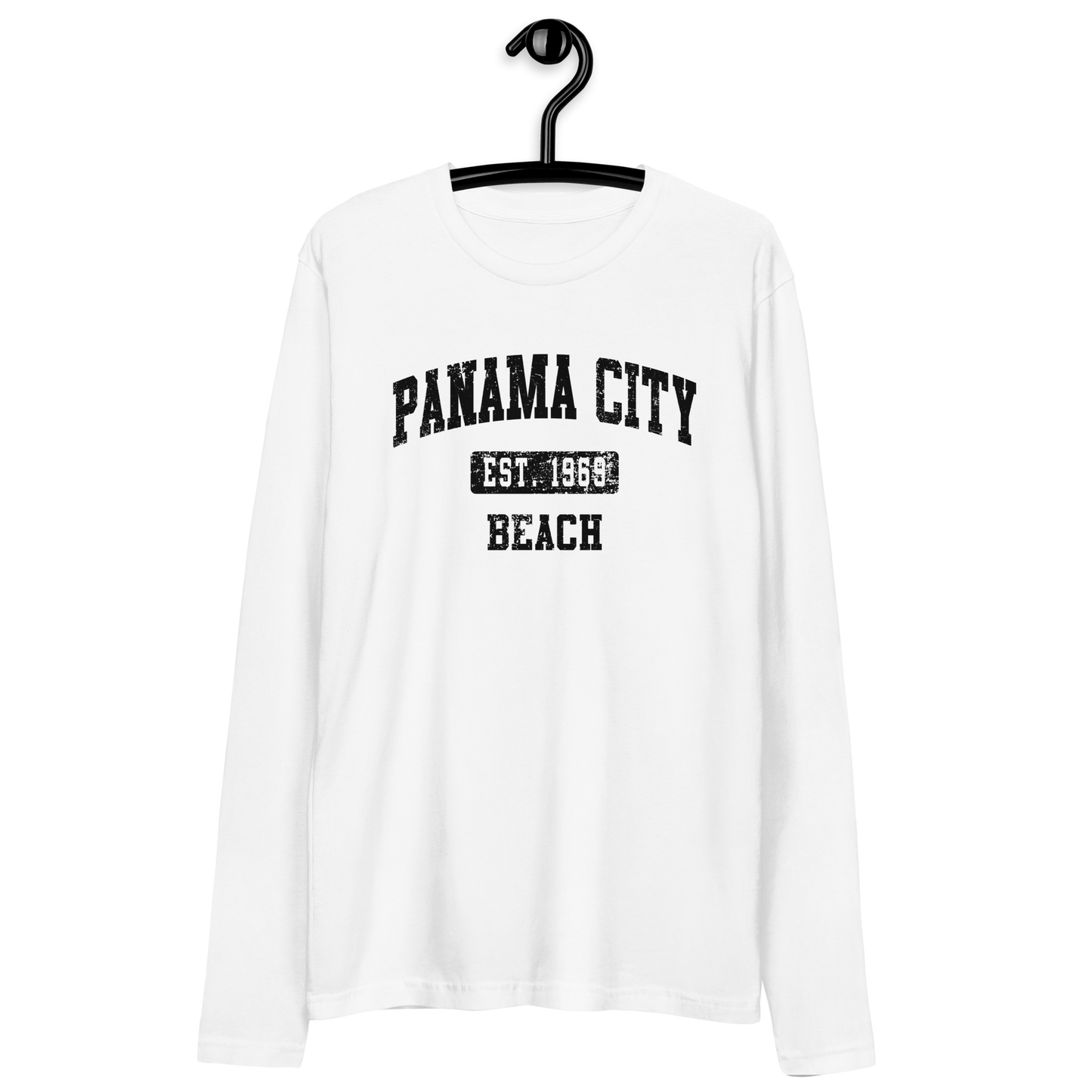 Vintage Vibes: Panama City Beach Est. 1969 Long Sleeve Fitted Crew