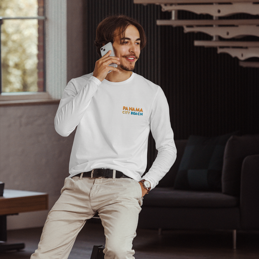 Tropical Canopy: Panama City Beach Long Sleeve Fitted Crew