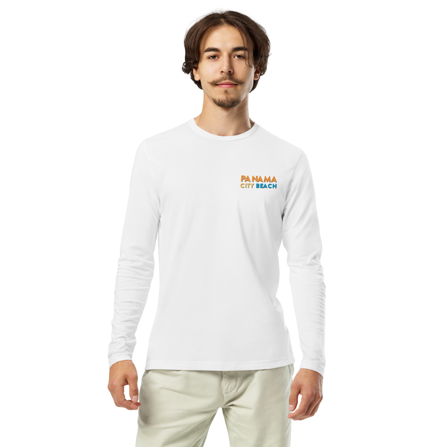 Parrot Perch: Panama City Beach Long Sleeve Fitted Crew