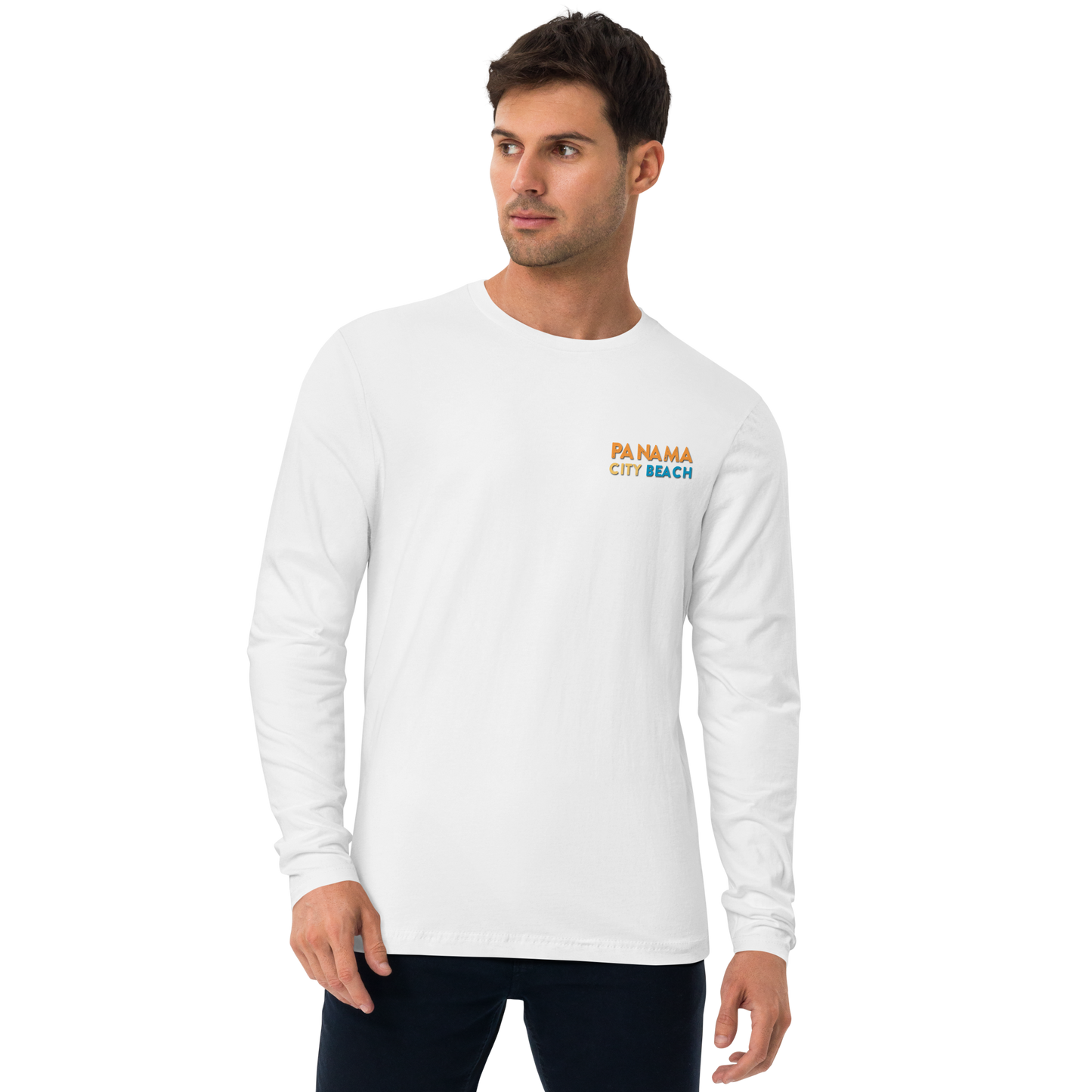 Parrot Perch: Panama City Beach Long Sleeve Fitted Crew