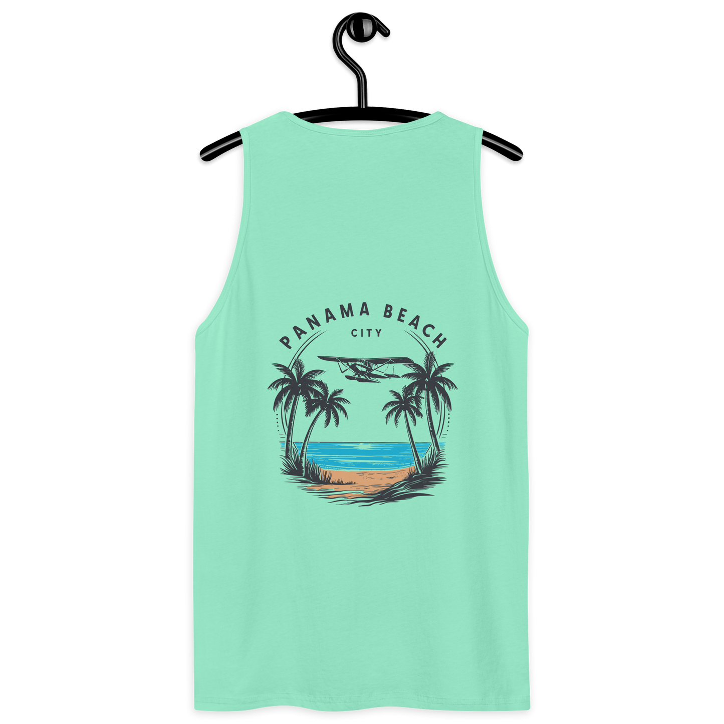 Skyline to Shoreline: Panama City Beach Men’s Premium Tank Top