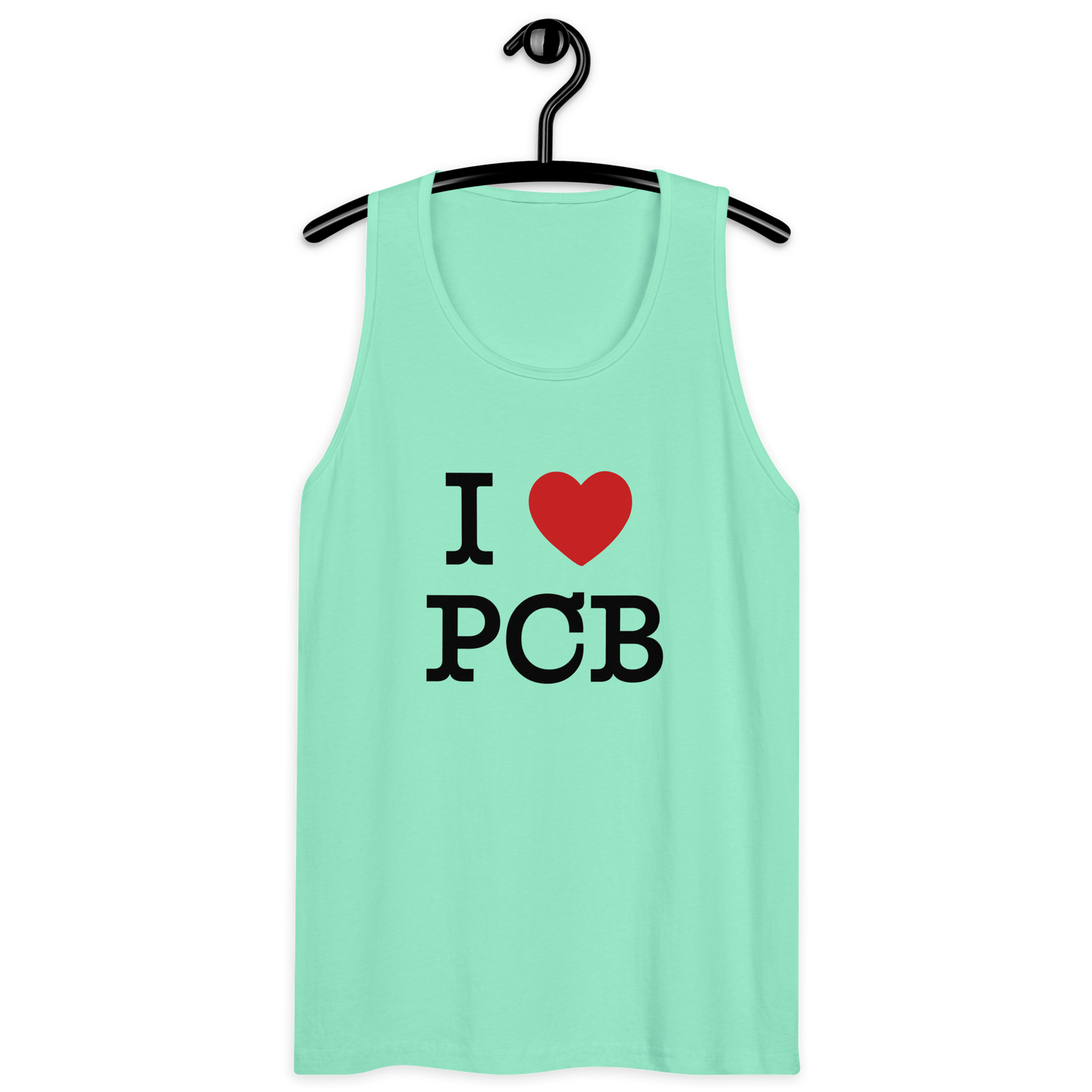 I Love PCB Front Design Men’s Premium Tank Top