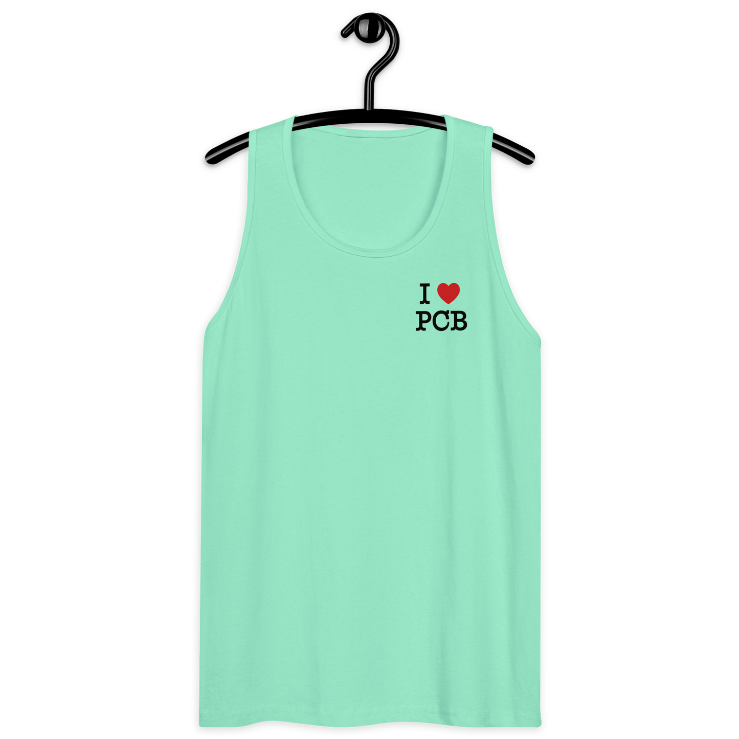 Tropical Canopy: I Love PCB Men’s Premium Tank top