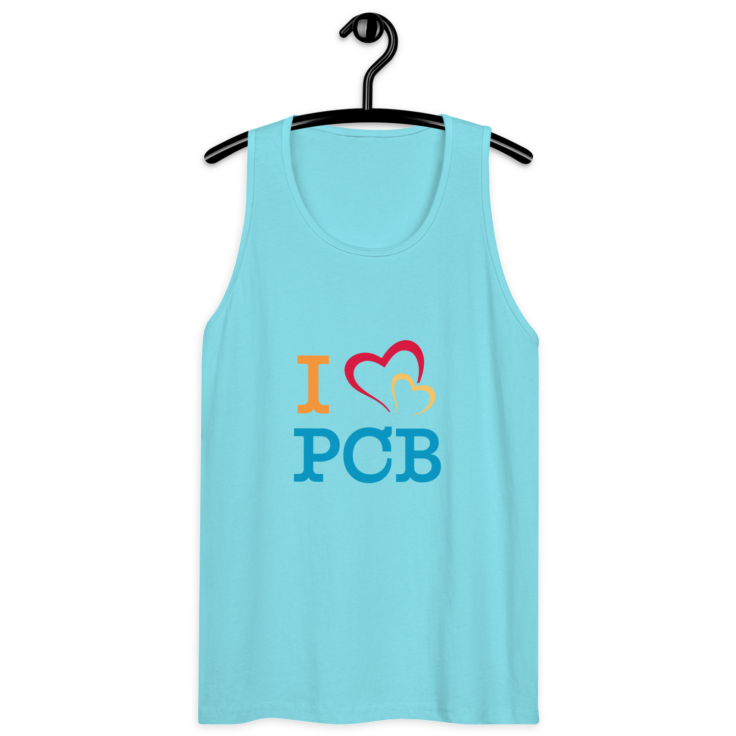 I Love PCB Front Design Men’s Premium Tank Top