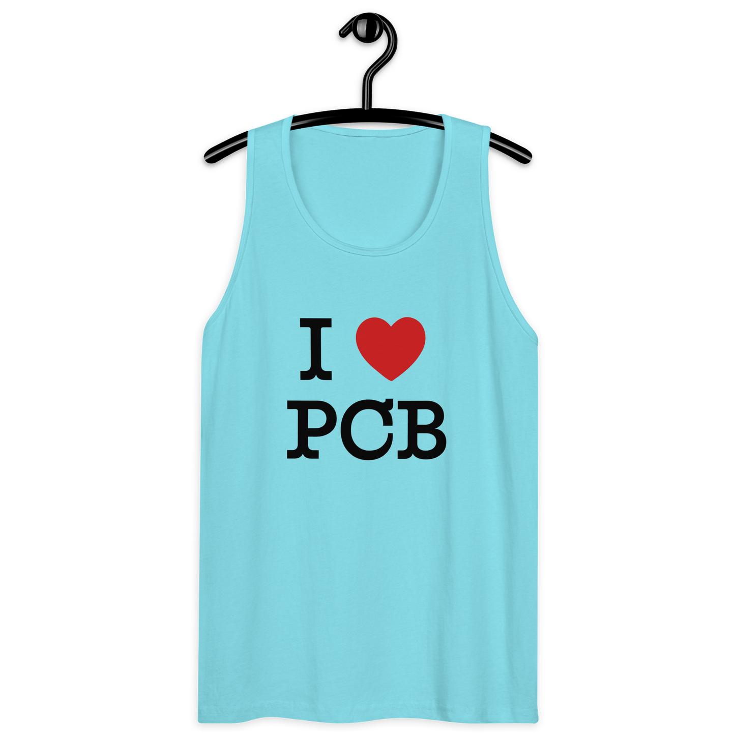 I Love PCB Front Design Men’s Premium Tank Top