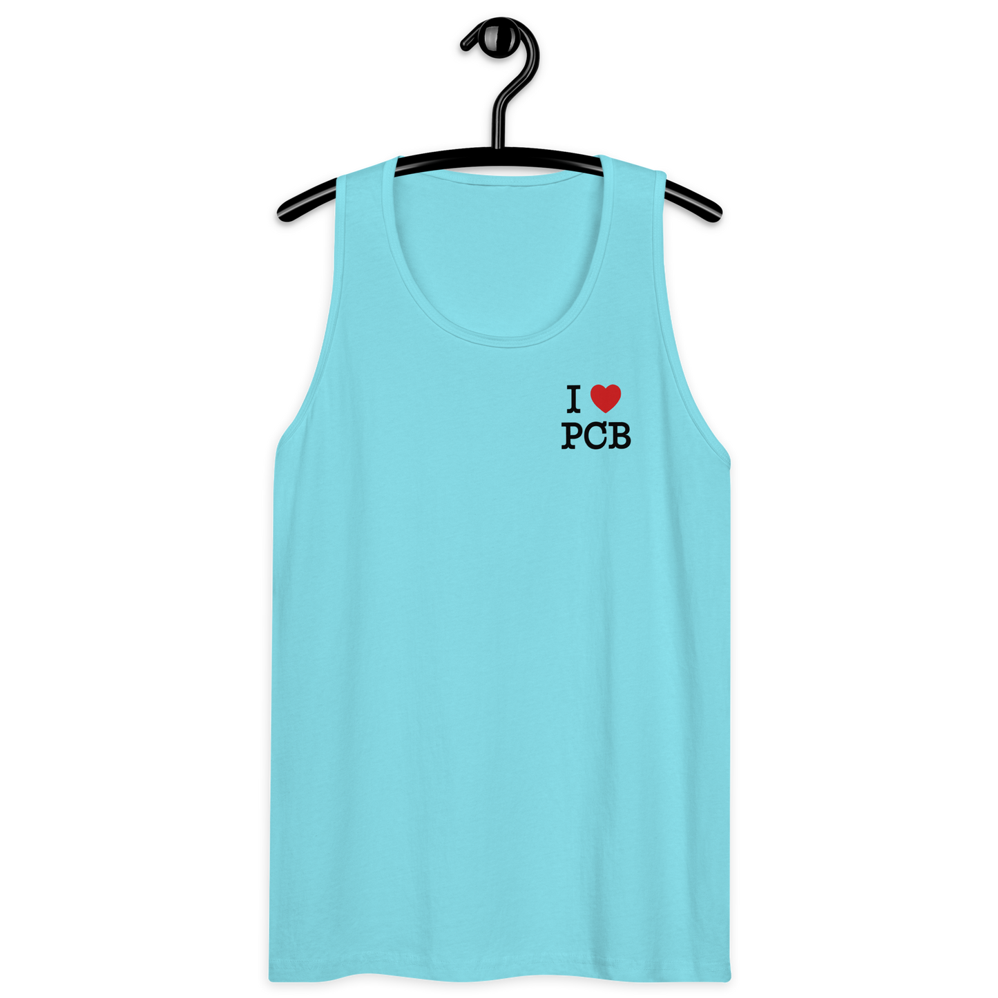 Skyline to Shoreline: I Love PCB Men’s Premium Tank Top