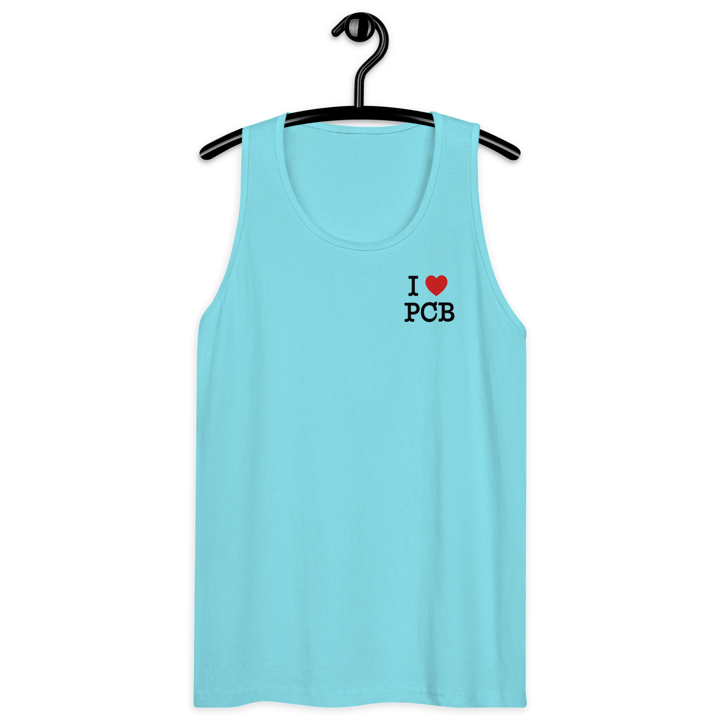 Parrot Perch: I Love PCB Men’s Premium Tank Top